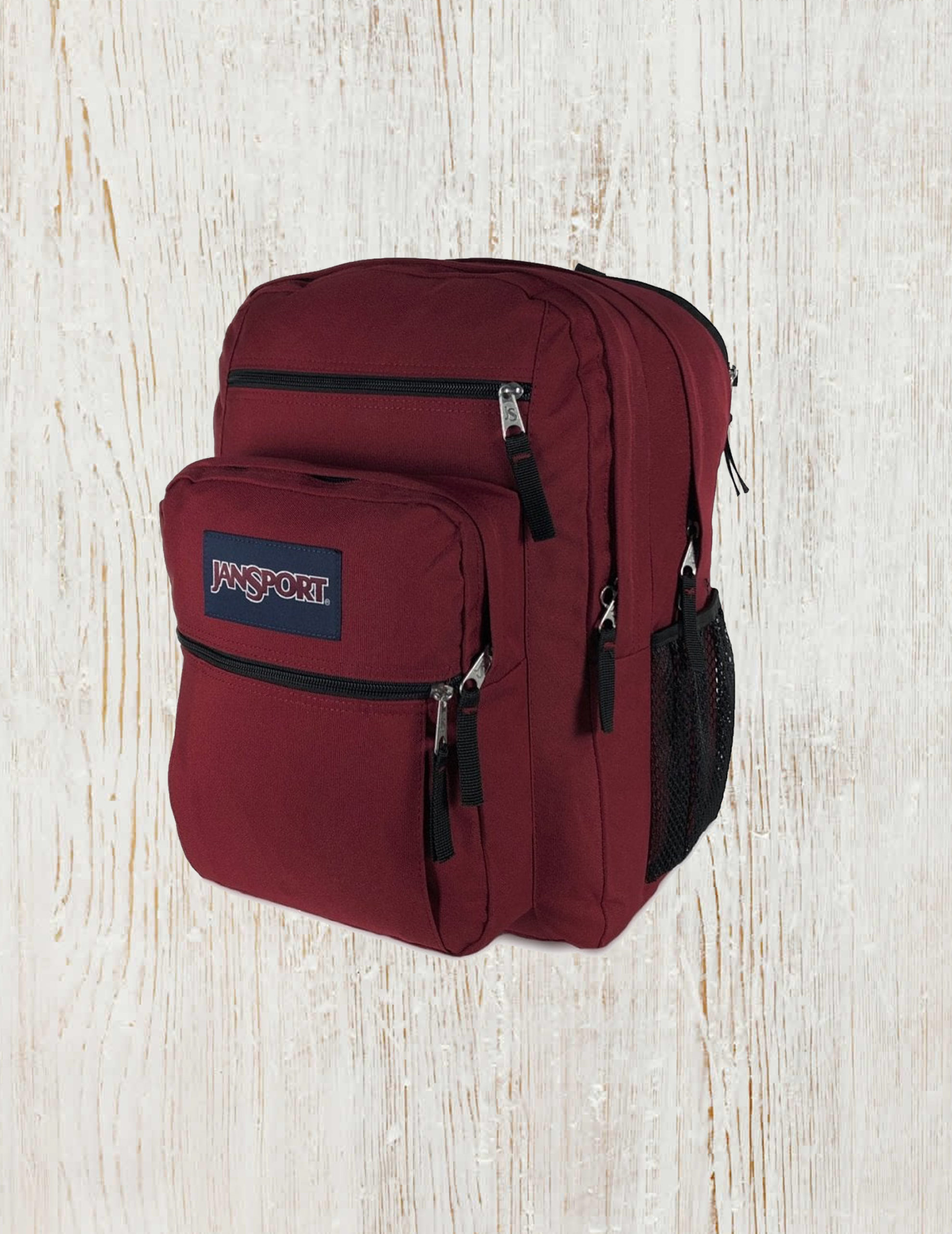 red jansport bag